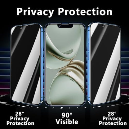 Pokolan Privacy Screen Protector for iPhone 13 Pro Tempered Glass Film - size: iPhone 13 Pro