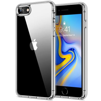 HOOMIL Case for iPhone SE 3rd/2nd Gen, iPhone 7/iPhone 8, Non-Yellowing, Drop Protection, Anti-Scratch Transparent Hard Back Phone Cover - Crystal Clear - color: Clear, size: iPhone 7/8/SE 2020/2022