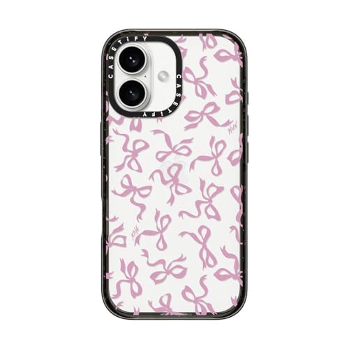 CASETiFY for iPhone 16 Case - Impact | Slim Fit | 8.2 ft. 4X Military Grade Drop Protection | BOWS | Black - color: BOWS, size: Iphone 16 (6.1")