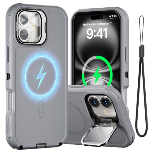Follaroma for iPhone 16 Pro Case,Magnetic,Heavy Duty Case,6.3'', Grey - color: Grey, size: iPhone 16 Pro 6.3''