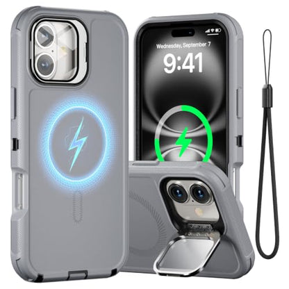 Follaroma for iPhone 16 Pro Case,Magnetic,Heavy Duty Case,6.3'', Grey - color: Grey, size: iPhone 16 Pro 6.3''