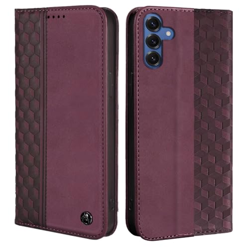 Wallet Case for Samsung Galaxy S26 5G 6.3 inch 2026 - PU Leather Flip Cover with Card Holder Slots, Strong Magnetic Folio Kickstand Phone Case, Wine Red - color: Wine Red, size: Samsung Galaxy S26 6.3"
