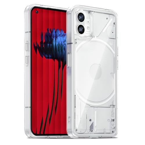 Case for Nothing Phone 1, Military Grade Drop Protection Clear Phone Case, Yellowing Resistant, Anti-Scratch Hard PC Back, Shockproof Hard Ultra-Thin Protective Cover, Transparent - size: Nothing Phone 1