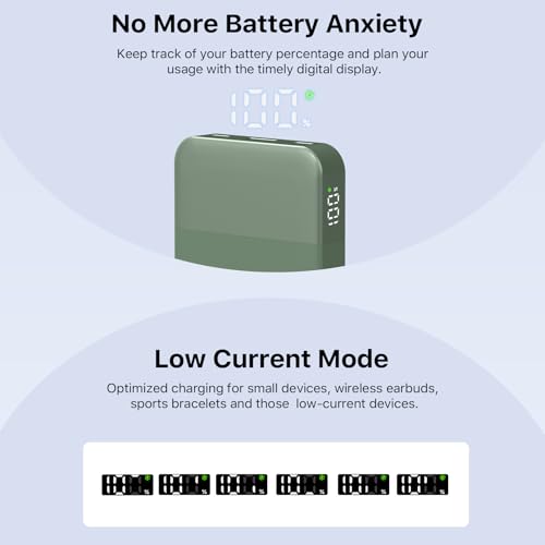 NOBIS Power Bank 35W 10000mAh Portable Charger - color: Green
