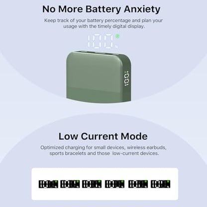 NOBIS Power Bank 35W 10000mAh Portable Charger - color: Green