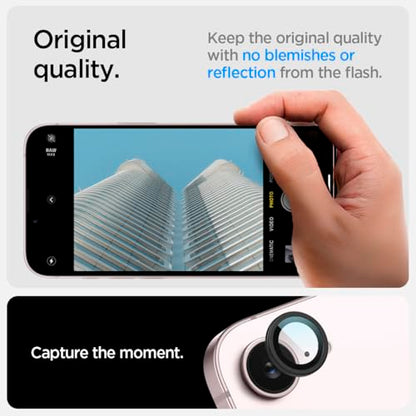 Spigen Camera Lens Protector for iPhone 16e/17e - Black