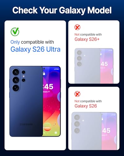 DOME GLASS Whitestone Compatible with Galaxy S26 Ultra, Full Coverage UV Tempered Glass Screen Protector with LOCA Adhesive [2 Pack]