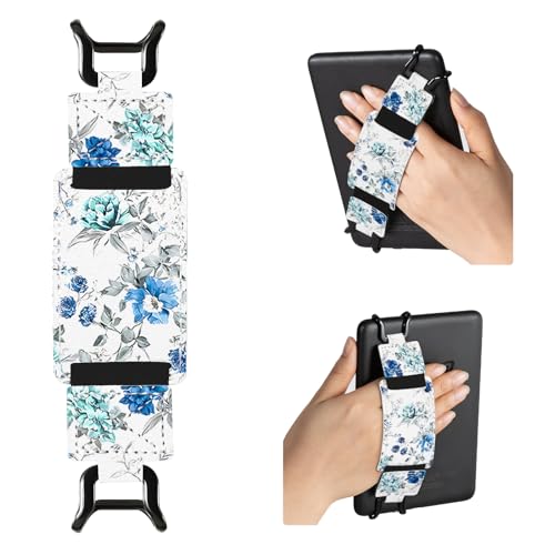 CoBak Secure Hand Strap for Ebook Reader - Versatile and Lightweight - color: Blue Bloom Symphony-1 Pack