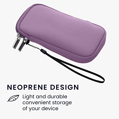 kwmobile Universal Phone Pouch Size L - 6.5" - Neoprene Smartphone Pouch with Zip - Water-Repellent Mobile Phone Case - Sleeve in Lavender - color: lavender, size: L - 6.5"
