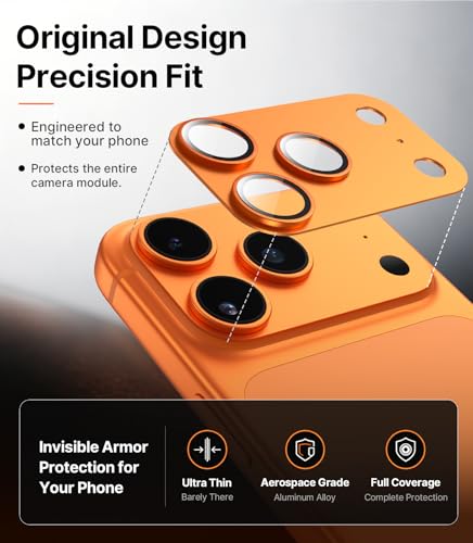 PandaShield for iPhone 17 Pro Full Coverage Camera Lens Protector