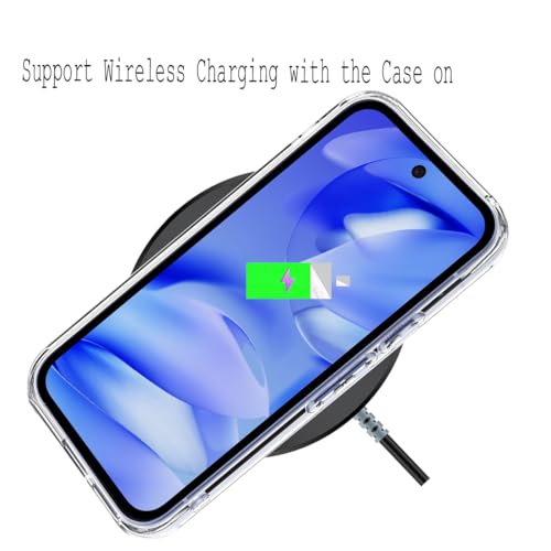 Unov for Pixel 10a Case, Clear with Design, Slim Fit Good Grip, Embossed Phone Case, Shockproof Protective Cover, Raised Camera Protection, Soft TPU, Flower Bouquet - color: Flower Bouquet