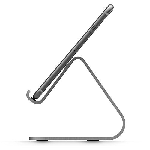 elago® M2 Stand [Dark Grey] - [Premium Aluminum][Angled for Video Calls][Cable Management] - for All iPhones, Galaxy, and Other Smartphones - color: Dark Grey