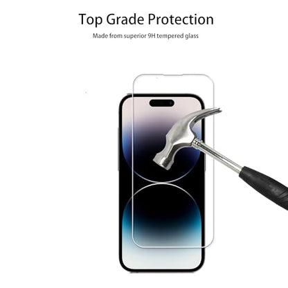 Easy Alignment Frame Designed For iPhone14 Pro Max Tempered Glass Screen Protector 2-Pack Camera Lens Protector Film 2-Pack