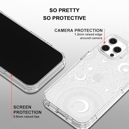 MOSNOVO Case for iPhone 12 & iPhone 12 Pro, [Buffertech 6.6ft Military-Grade Drop Protection] [Anti Peel Off Tech] Clear TPU Bumper Phone Case Cover Design - Constellation - color: Clear - Constellation, size: iPhone 12 / iPhone 12 Pro