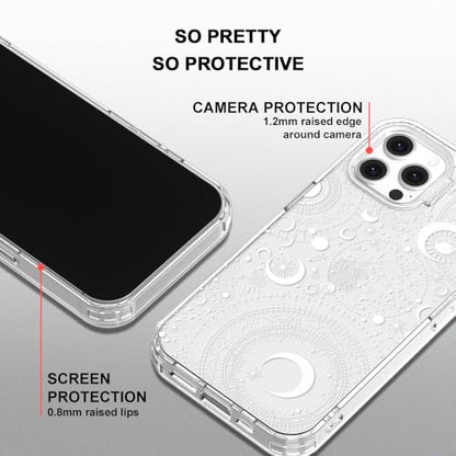 MOSNOVO Case for iPhone 12 & iPhone 12 Pro, [Buffertech 6.6ft Military-Grade Drop Protection] [Anti Peel Off Tech] Clear TPU Bumper Phone Case Cover Design - Constellation - color: Clear - Constellation, size: iPhone 12 / iPhone 12 Pro