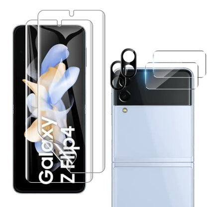 [2 Sets 6 Pack] for Samsung Galaxy Z Flip 4 Screen Protector - size: Z Flip 4