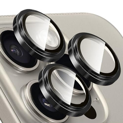 TENOC Camera Lens Protector for iPhone 13 Pro & 13 Pro Max, Black - color: Black