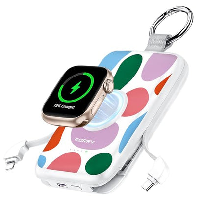 RORRY CharmGo Portable Charger, 10000mAh 20W Fast Charging Power Bank - color: Graffiti