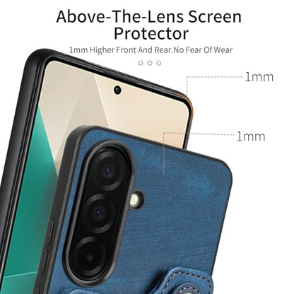 for Samsung Galaxy S26 Plus Case Wallet with Card Slots Blue | PU Leather Flip Folio Cover,RFID Blocking Ring Holder,Kickstand,Wrist Strap,Shockproof,Magnetic Protective,Women Men Girls - color: Blue, size: Galaxy S26 Plus 6.7 Inch