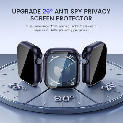 Goton Privacy Waterproof Case for Apple Watch 45mm Series 9/8/7 - color: Blue, size: 45mm