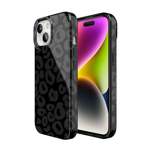 Casely iPhone 15 Plus Case | Into the Wild | Black Leopard | Compatible with MagSafe | Classic Ultra Slim Design - color: Into the Wild | Black Leopard