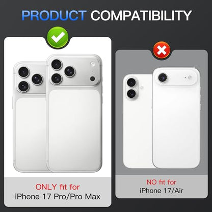 Suoman for iPhone 17 Pro/Pro Max Camera Lens Protector-Grey - color: Diamonds-Grey