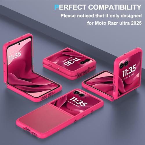Case for Motorola Razr Ultra 2025/Razr Ultra 2026 Clear Cover Phone Case,Slim-Fit Hard PC Back Silicone Bumper Shockproof Protective Cases,Transparent - color: Clear-Motorola Razr Ultra 2025/2026