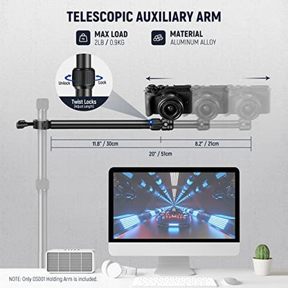 NEEWER DS001 Table Overhead Camera Mount Arm 11.8-20in/30-51 cm Telescopic - style: DS001