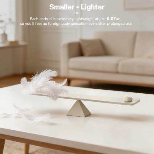 Small Invisible Mini Earbuds Wireless Bluetooth for Small Ear Canals - color: Nude