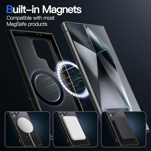 JETech Magnetic Case for Samsung Galaxy S24 Ultra, Black - color: Black, size: Galaxy S24 Ultra