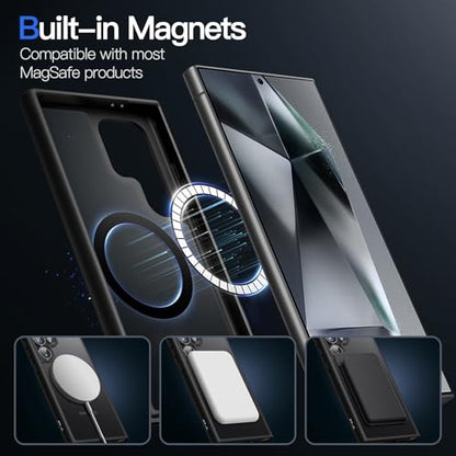 JETech Magnetic Case for Samsung Galaxy S24 Ultra, Black - color: Black, size: Galaxy S24 Ultra