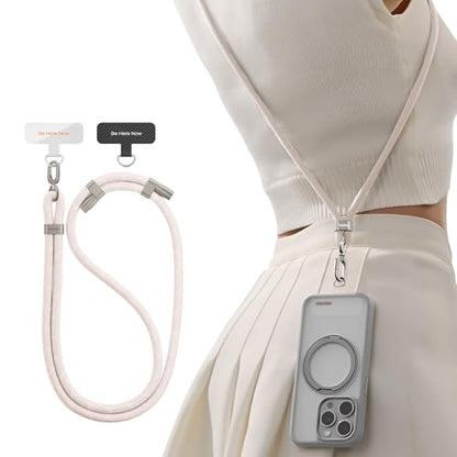 TORRAS Phone Lanyard Crossbody, Adjustable Anti-Theft Neck Strap, Beige - color: 4-beige