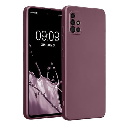 kwmobile Case Compatible with Samsung Galaxy A51 Case -Soft TPU Back Phone Cover - with Metallic Look - Metallic Lavender - color: Metallic Lavender, size: Galaxy A51