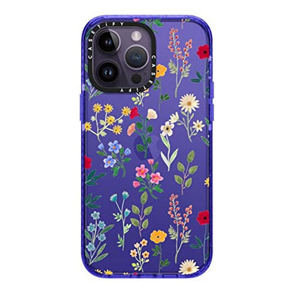 CASETiFY for iPhone 14 Pro Max Case - Impact | Slim Fit | 8.2 ft. 4x Military Grade Drop Protection | Spring Botanicals 2 | Peri Purple - color: Spring Botanicals 2, size: iPhone 14 Pro Max (Standard)