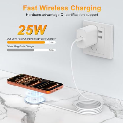 [Apple MFi Certified] Magnetic Wireless Charger for iPhone Duo 18 17 16 15