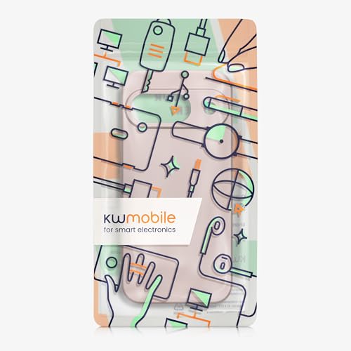 kwmobile Case Compatible with Google Pixel 9 Case -Soft TPU Back Phone Cover - with Metallic Look - Metallic Arctic Berry - color: Metallic Arctic Berry, size: Pixel 9