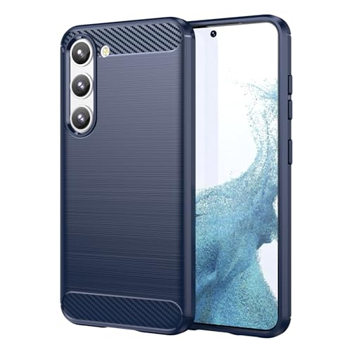 Case for Samsung S23 Plus Galaxy S23 Plus Carbon Fiber Phone Case Soft TPU Anti-Slip Durable Lightweight Protective Phone Cover for Samsung Galaxy S23 Plus,Blue - color: Blue Striped, size: For Samsung Galaxy S23 Plus