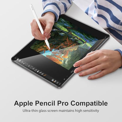 SPARIN 2 Pack Screen Protector for iPad Air 11 Inch M4/M3/M2(8th/7th/6th) | Auto-Alignment Frame, 9H Tempered Glass Film for iPad Air 11 2026/2025/2024, Apple Pencil Compatible and Case Friendly - size: iPad Air 11'' (M4/M3/M2)