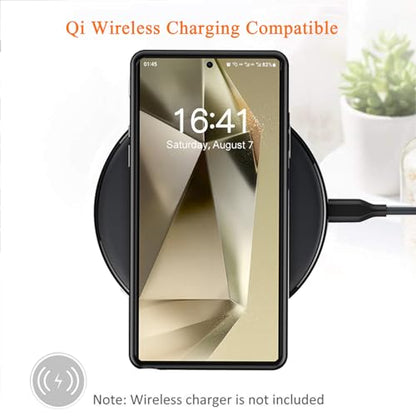 Wireless Charging Case for Galaxy S24 Ultra, Upgraded 12000mAh Rechargeable Portable Charging Case Compatible with Galaxy S24 Ultra (6.8 inch) with Carplay Extended Battery Pack Charger Case (Black) - size: Galaxy S24 Ultra-12000mAh