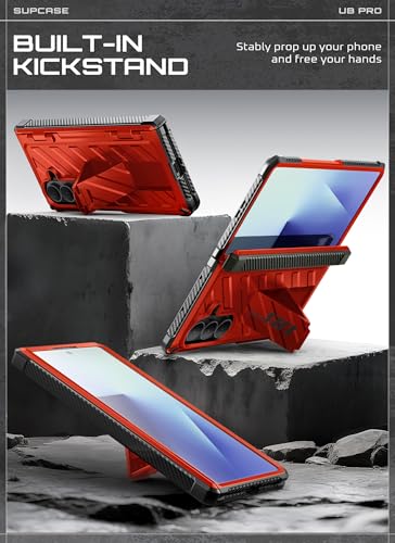 SUPCASE for Samsung Galaxy Z Fold 7 Case with Built-in Kickstand, Ruddy - color: Ruddy