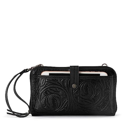The Sak Iris Smartphone Crossbody Purse - Small Women's Cellphone Bag & Wallet For Everyday- Convertible Wristlet With Zipper | Fits Most Smartphones, Card Slots & Zip Pocket, Detachable Wristlet & Crossbody Straps, Hands-Free for Travel & Errands - color