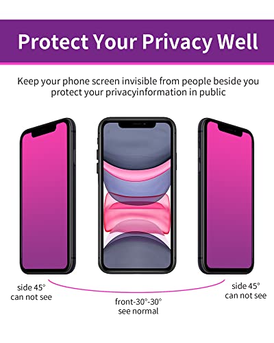 2 Pack Tempered Glass for iPhone 11/XR Privacy Screen Protector - color: For iPhone 11 (red)
