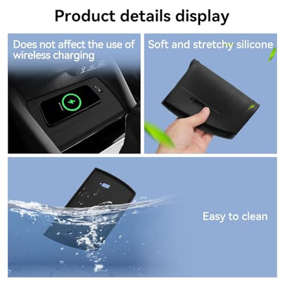 for Forester 2025 Car Center Console Silicone Storage Protective Mat - size: for 2025 Forester
