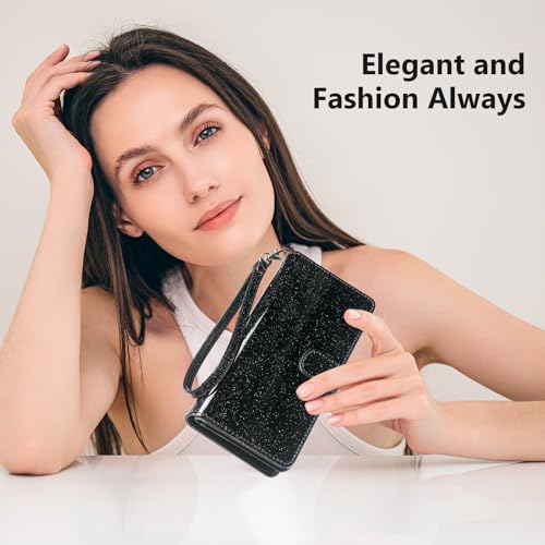 Varikke for iPhone 16 Pro - Case Wallet Magnetic Detachable, Black - color: (Standard) Black, size: iPhone 16 Pro 6.3"