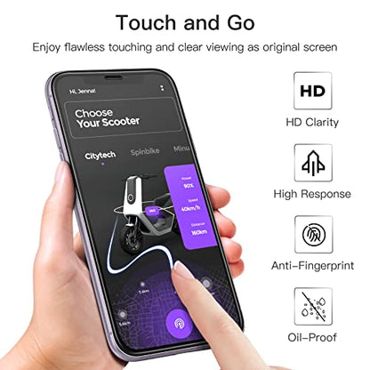 JETech Full-Coverage Screen Protector for iPhone 11/XR, 3-Pack