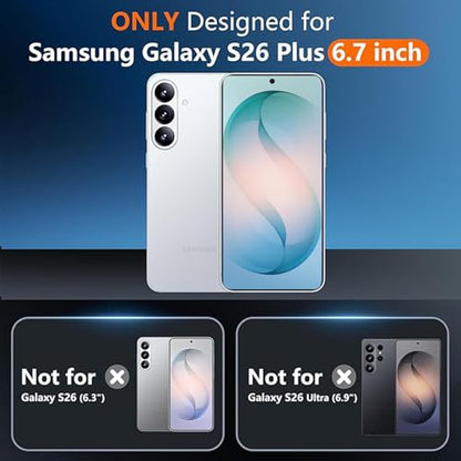 Wireless Charging Case for Galaxy S26 Plus, Upgraded 12000mAh Rechargeable Portable Charging Case Compatible with Galaxy S26 Plus (6.7 inch) with Carplay Extended Battery Pack Charger Case (Black) - size: Galaxy S26 Plus -12000mAh