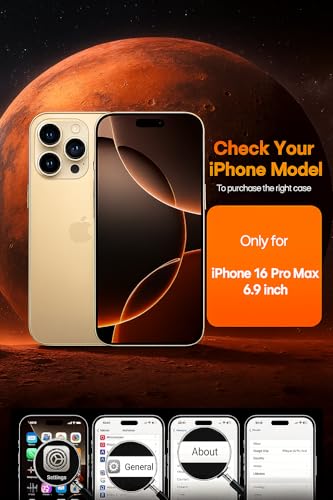 C&M Design for iPhone 16 Pro Clear Case: 16 Pro Phone Clear Case Magnetic Military Grade Drop Protection Anti Yellowing Cell Phone Cover - Rugged Shockproof Protective Bumper Transparent Cases(Clear)