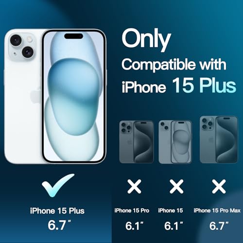 JETech Screen Protector for iPhone 15 Plus, 2-Pack - size: iPhone 15 Plus