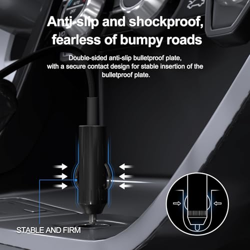 Dzytnsy 200W Car Fast Charging Station,6 Ports, Compatible with MacBook pro/Air/M5 M4 M3 M2 M1/Dell/Lenovo/HP,for iPhone18/17/16/15 Series,Samsung Galaxy S26/S25 Ultra/S24 Series and More