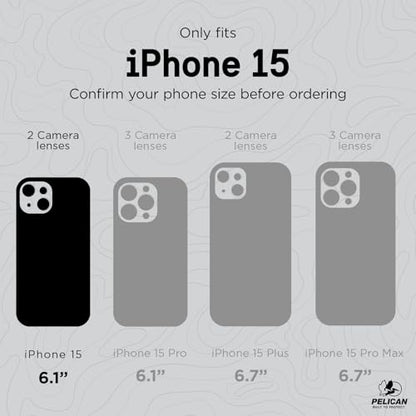 Pelican Shield Series - iPhone 13/14 Case 6.1" [Compatible with MagSafe] [21ft Military Grade Drop Protection] Rugged, Magnetic Charging Phone Case Cover with Belt Clip Holster Kickstand - Black - color: Shield Black, size: iPhone 13/14